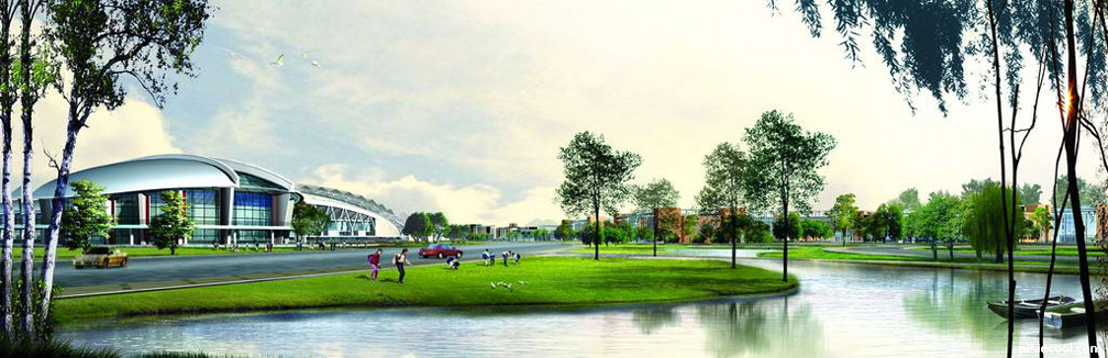 大学校园景观设计图片