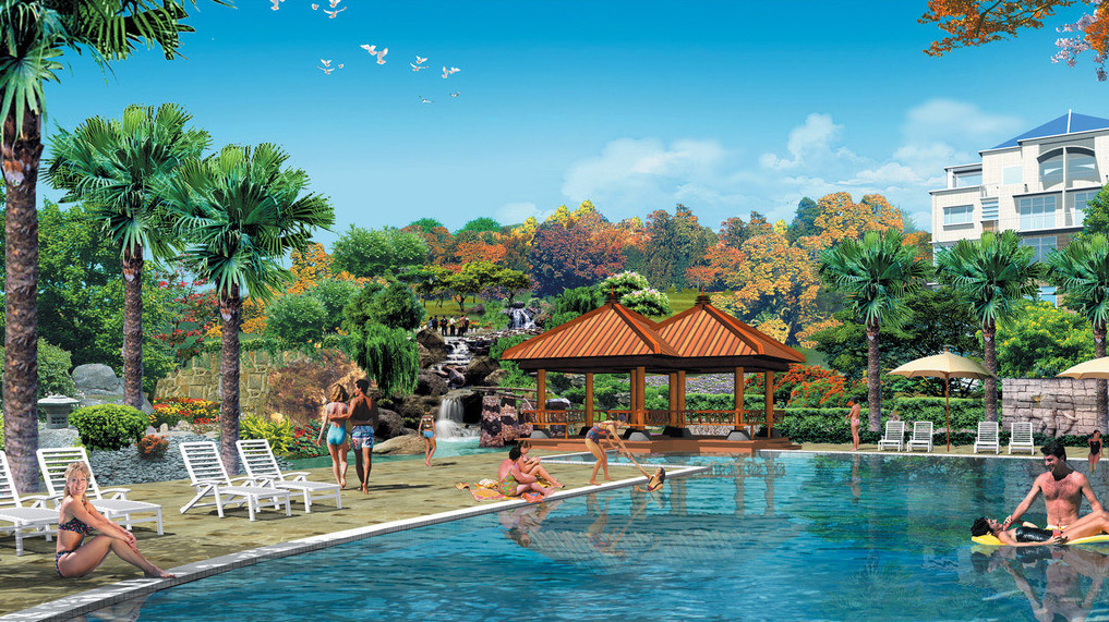 酒店景观设计图片