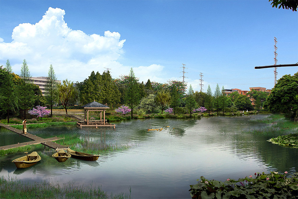 城市湿地景观设计